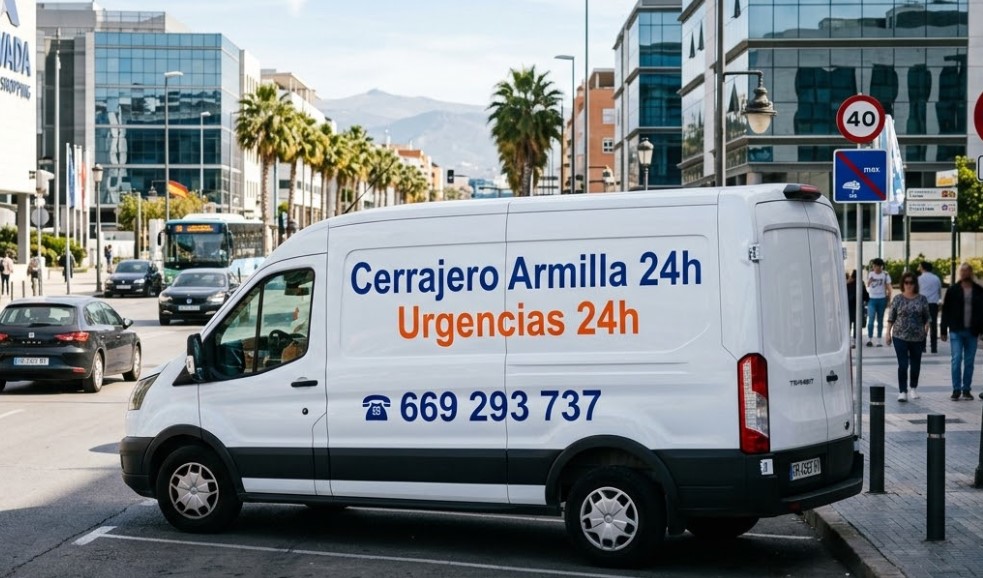 Furgoneta Cerrajero Armilla zona comercial